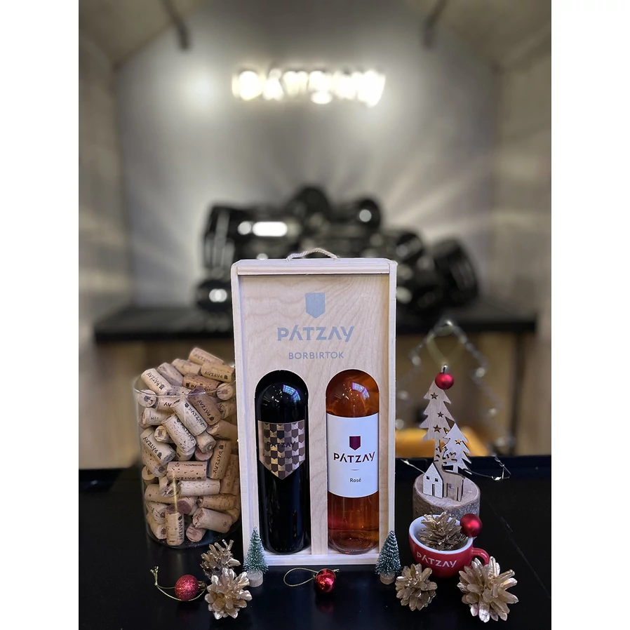Pátzay Rosé 2023 és Pátzay Prém. Cabernet Sauvignon 2022 Díszdobozban