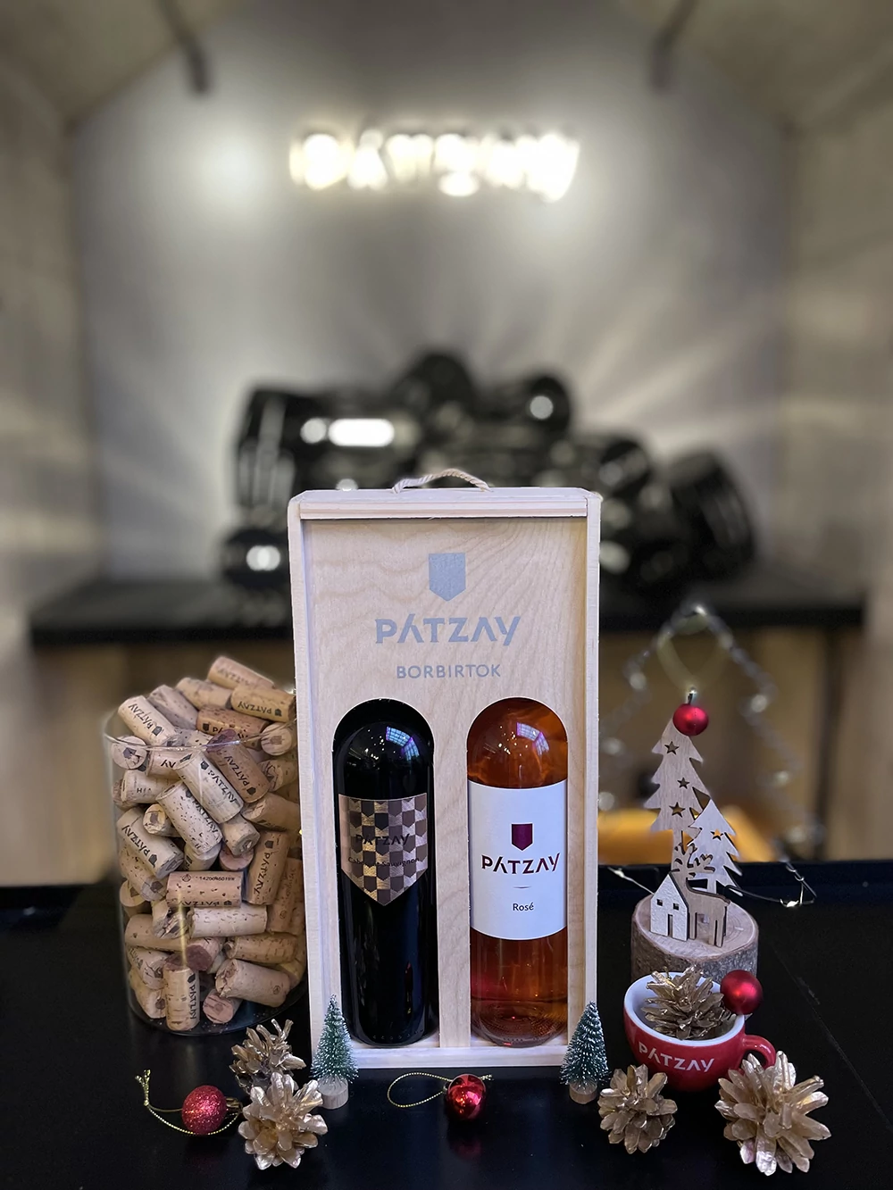 Pátzay Rosé 2023 (0,75l) és Pátzay Prémium Cabernet Sauvignon 2022 (0,75l) Díszdobozban